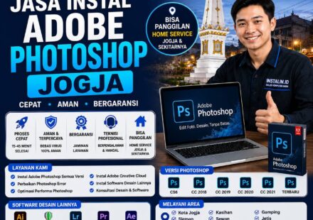 Jasa Instal Adobe Photoshop Jogja profesional cepat aman bergaransi bisa panggilan oleh Instalin.id
