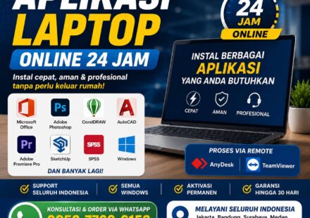Jasa Instal Aplikasi Laptop Online 24 Jam via Remote Profesional Seluruh Indonesia