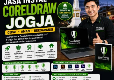 Jasa Instal CorelDRAW Jogja profesional cepat aman bergaransi bisa panggilan oleh Instalin.id