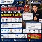 Jasa Instal Mendeley + Plugin untuk Microsoft Word cepat aman profesional bisa remote online oleh Instalin.id