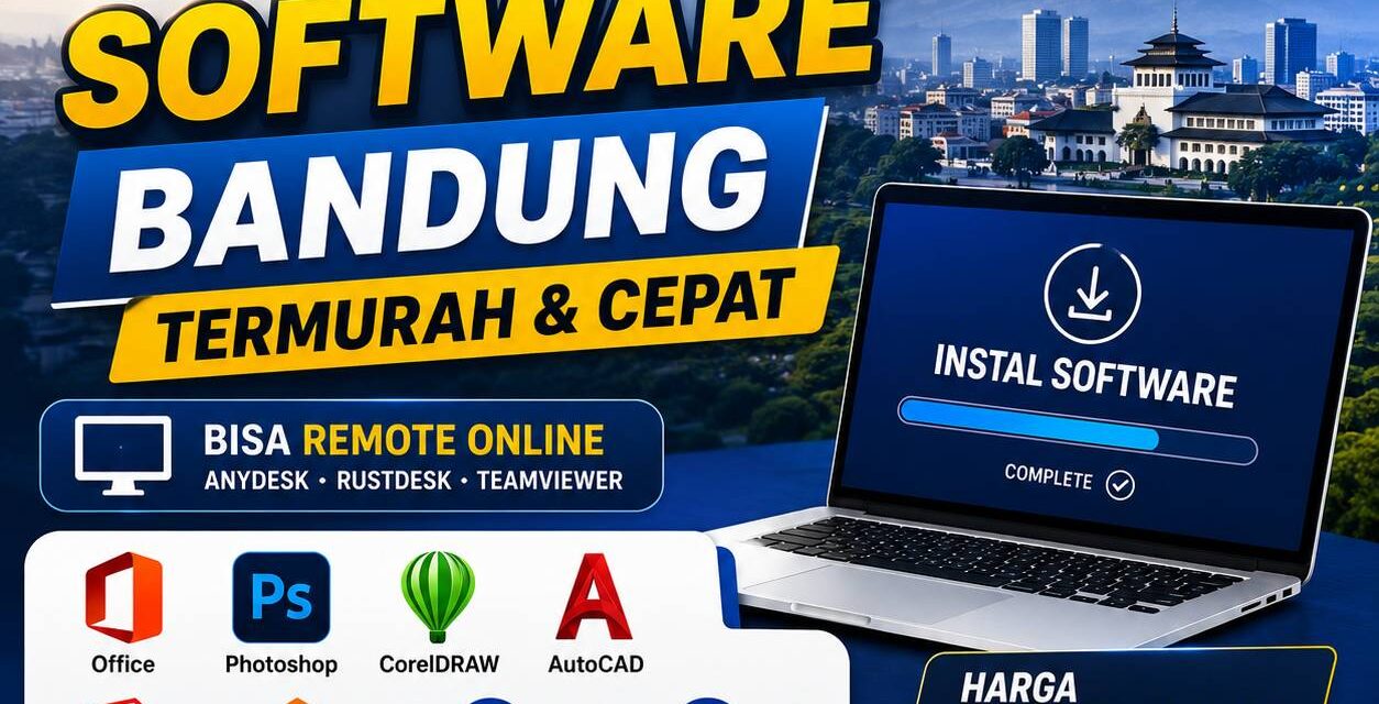 Jasa Instal Software Bandung termurah dan cepat bisa remote online untuk laptop dan PC oleh Instalin.id