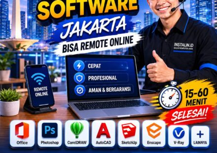Jasa Instal Software Jakarta bisa remote online cepat aman bergaransi oleh Instalin.id