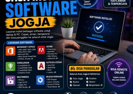 Jasa Instal Software Jogja profesional cepat aman bisa panggilan dan remote online oleh Instalin.id