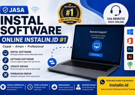Jasa Instal Software Online Instalin.id #1 via remote untuk instal aplikasi, aktivasi software, update driver, dan perbaikan error komputer secara cepat dan profesional.