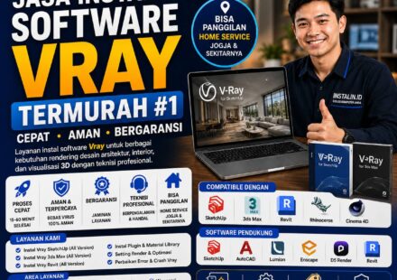 Jasa Instal Software Vray Termurah #1 cepat aman bergaransi bisa remote online oleh Instalin.id