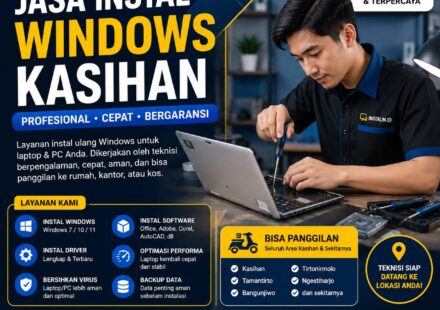 Jasa Instal Windows Kasihan profesional cepat aman bergaransi bisa panggilan oleh Instalin.id