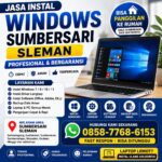 Jasa Instal Windows Sumbersari Sleman profesional bisa panggilan cepat dan bergaransi