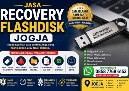 Jasa Recovery Flashdisk Jogja aman cepat bergaransi untuk flashdisk tidak terbaca dan data hilang