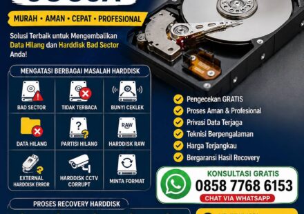 Jasa Recovery Harddisk Jogja murah untuk data hilang harddisk bad sector dan tidak terbaca