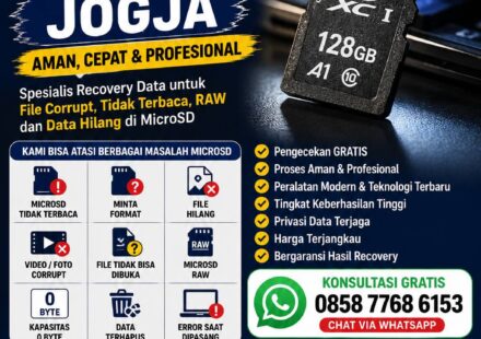 Jasa Recovery MicroSD Jogja aman untuk file corrupt microSD tidak terbaca dan data hilang