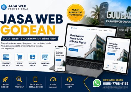 Jasa Web Godean murah profesional SEO friendly untuk UMKM, toko online, dan company profile di Sleman Yogyakarta