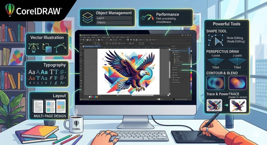 CorelDRAW anti blok original siap digunakan untuk desain grafis profesional tanpa gangguan aktivasi
