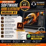 Banner Jasa Instal Software Adobe Illustrator Murah #1 dari Instalin.id untuk instal Illustrator, plugin desain, aktivasi, dan perbaikan error via remote online.