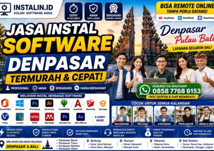 Jasa Instal Software Denpasar termurah dan cepat bisa remote online untuk laptop dan PC di Bali oleh Instalin.id