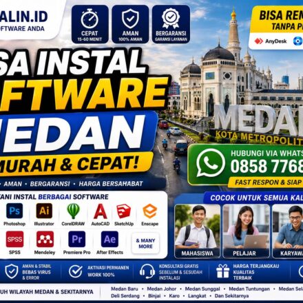 Jasa Instal Software Medan termurah dan cepat bisa remote online untuk laptop dan PC oleh Instalin.id